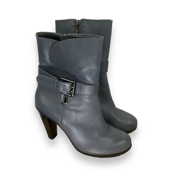 DKNYC Shoes - DKNYC Ankle Boots‎ Heeled Booties Ardis Heather Grey Rounded Toe Women’s Size 6